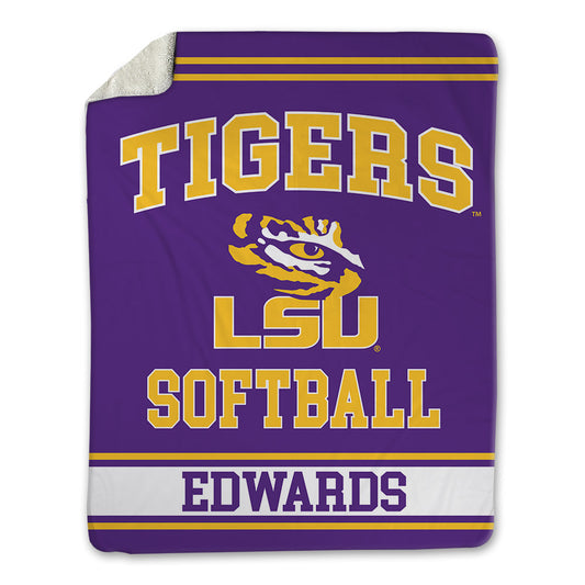 LSU - NCAA Softball : Tori Edwards - Blanket-0