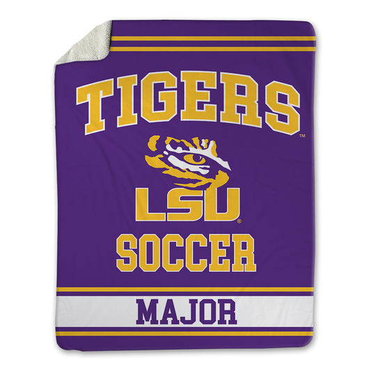LSU - NCAA Women's Soccer : Kelsey Major - Blanket-0
