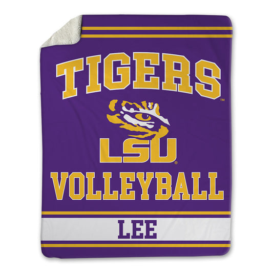 LSU - NCAA Women's Volleyball : Angie Lee - Blanket-0