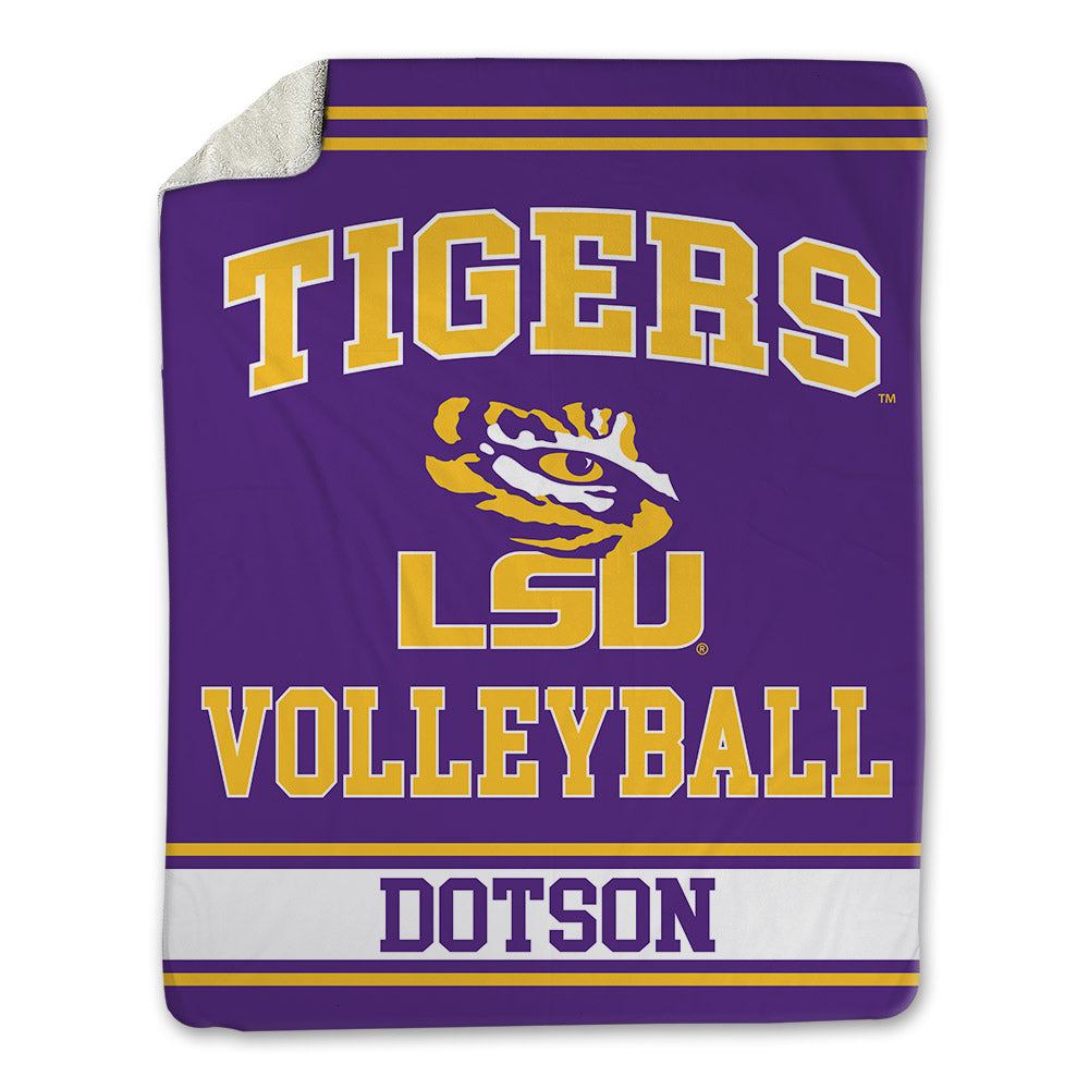 LSU - NCAA Women's Volleyball : Sanaa Dotson - Blanket-0