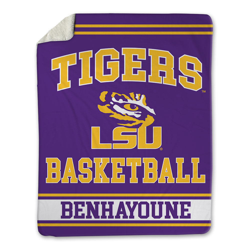 LSU - NCAA Men's Basketball : Adam Benhayoune - Blanket-0