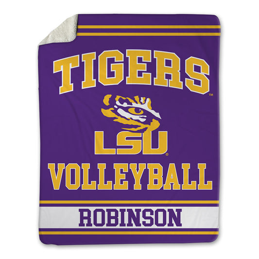 LSU - NCAA Women's Volleyball : Jurnee Robinson - Blanket-0