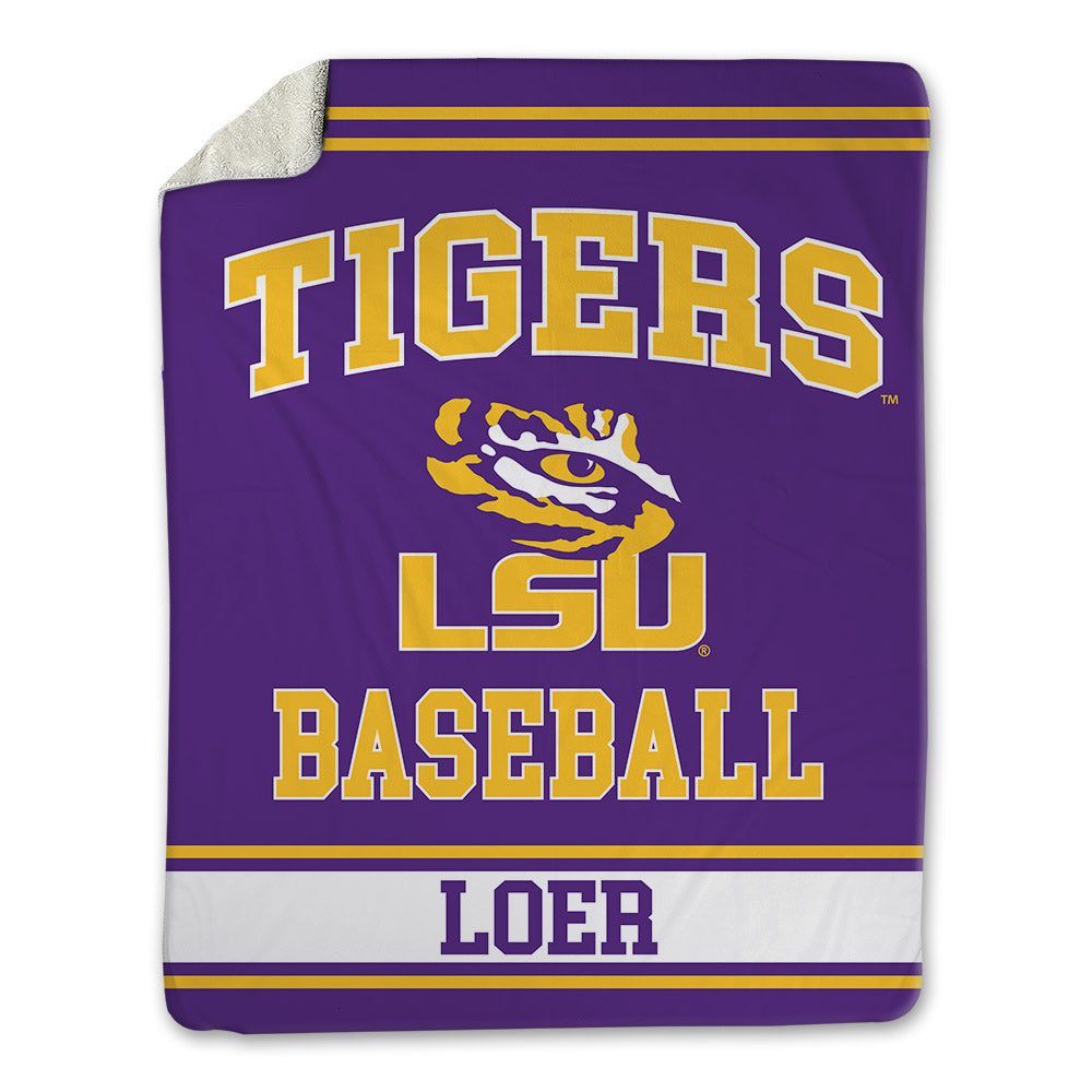 LSU - NCAA Baseball : Justin Loer - Blanket-0