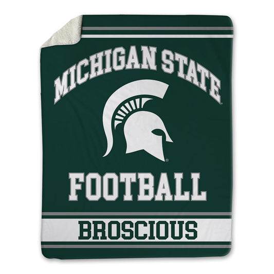 Michigan State - NCAA Football : Gavin Broscious - Blanket-0