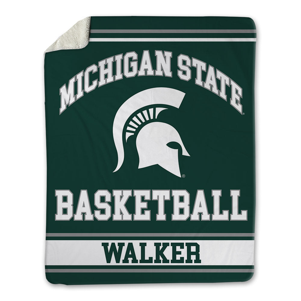 Michigan State - NCAA Women's Basketball : Lauren Walker - Blanket-0