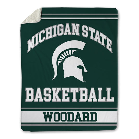 Michigan State - NCAA Women's Basketball : Juliann Woodard - Blanket-0