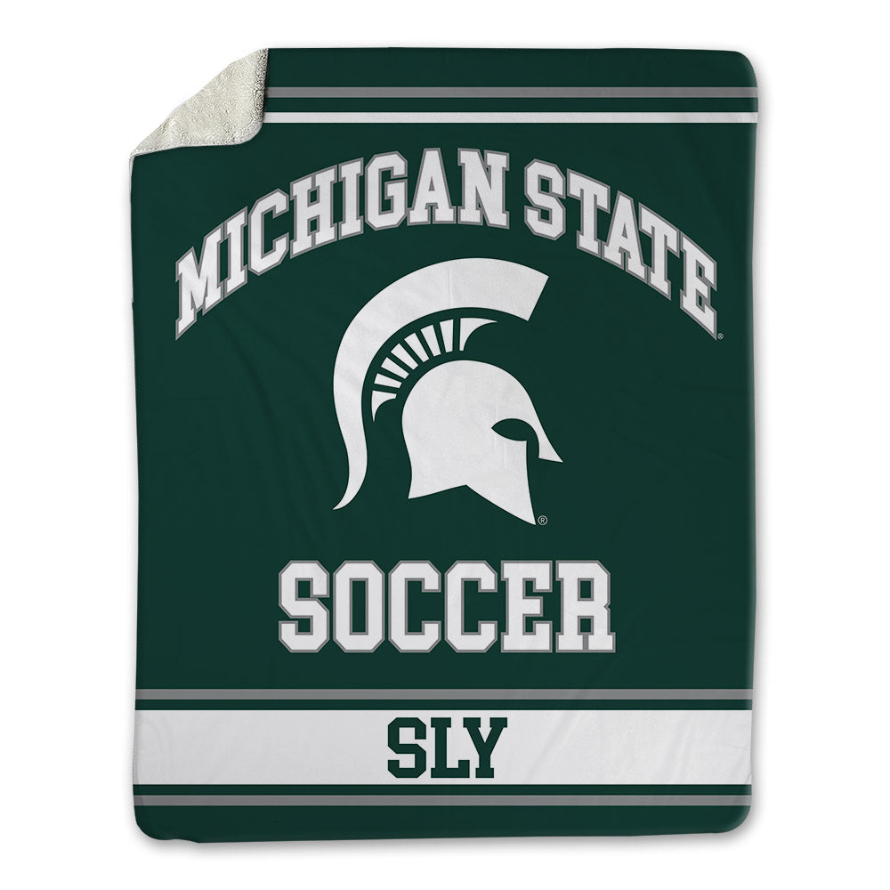 Michigan State - NCAA Men's Soccer : Michael Sly - Blanket-0