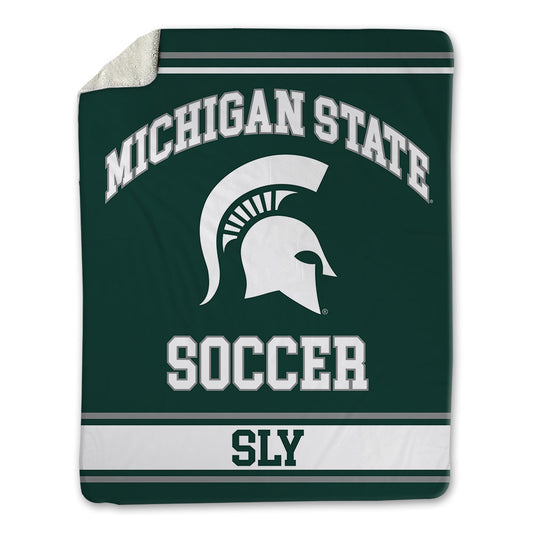 Michigan State - NCAA Men's Soccer : Michael Sly - Blanket-0