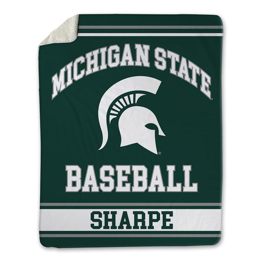 Michigan State - NCAA Baseball : Reggie Sharpe - Blanket-0