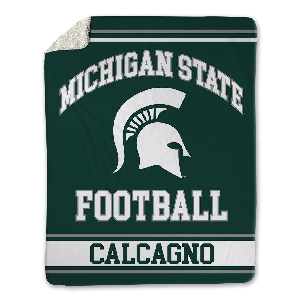 Michigan State - NCAA Football : Grant Calcagno - Blanket-0