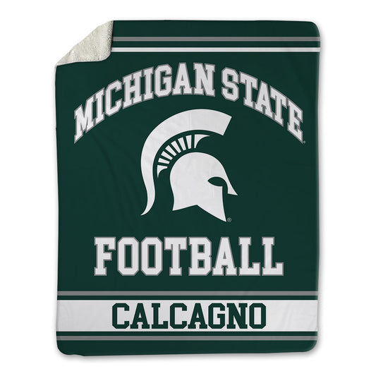 Michigan State - NCAA Football : Grant Calcagno - Blanket-0