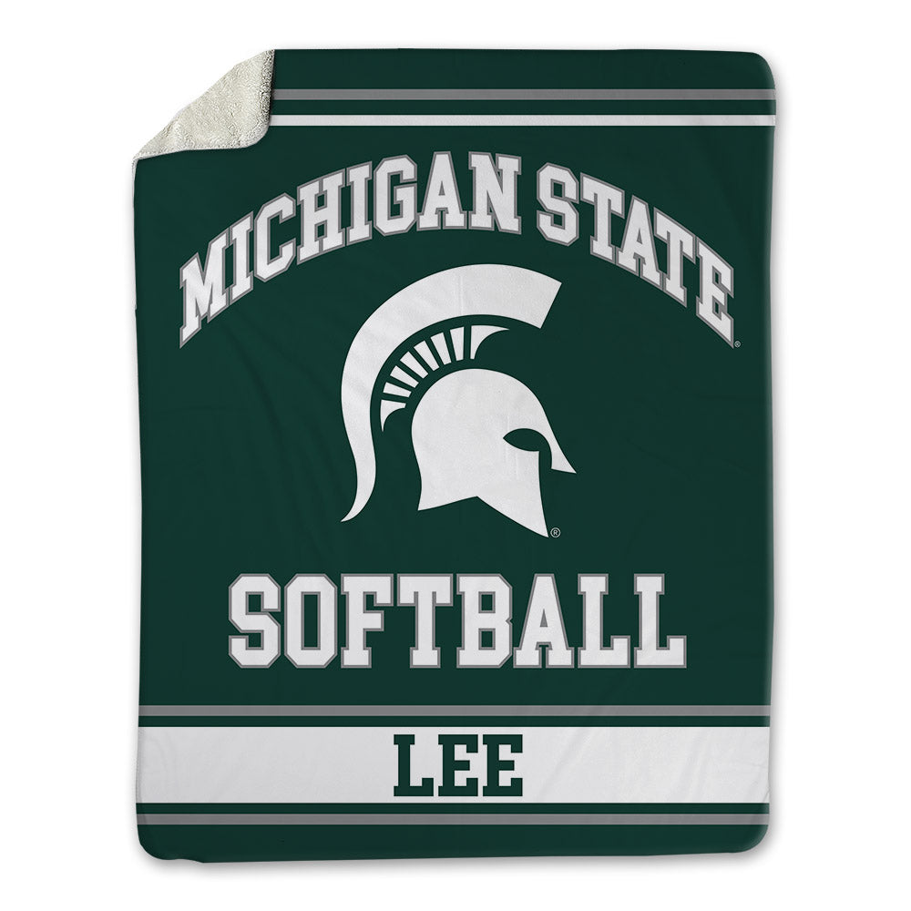 Michigan State - NCAA Softball : Macy Lee - Blanket-0