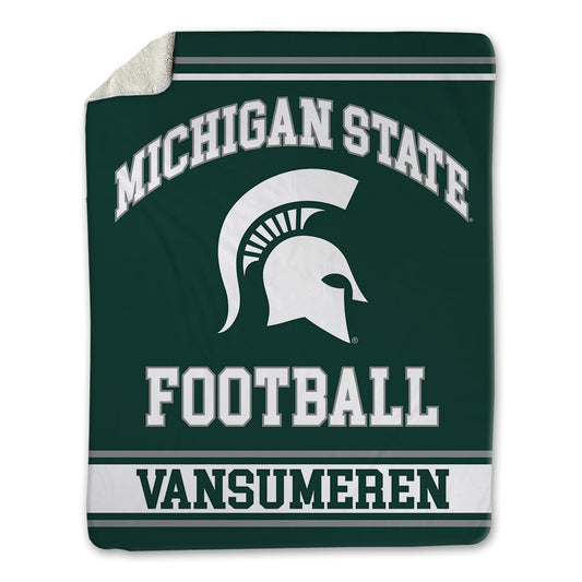 Michigan State - NCAA Football : Alex Vansumeren - Blanket-0