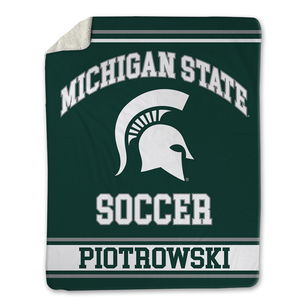 Michigan State - NCAA Women's Soccer : Sophia Piotrowski - Blanket-0