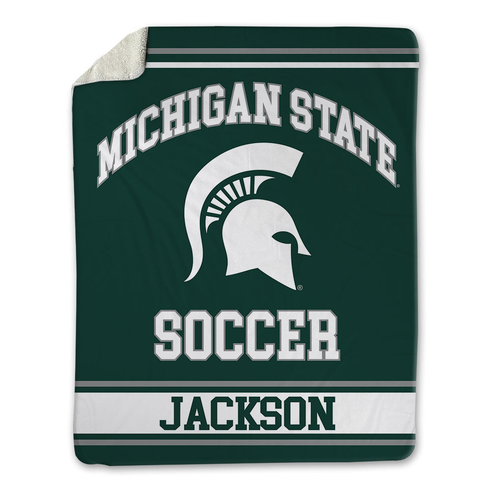 Michigan State - NCAA Women's Soccer : Grace Jackson - Blanket-0