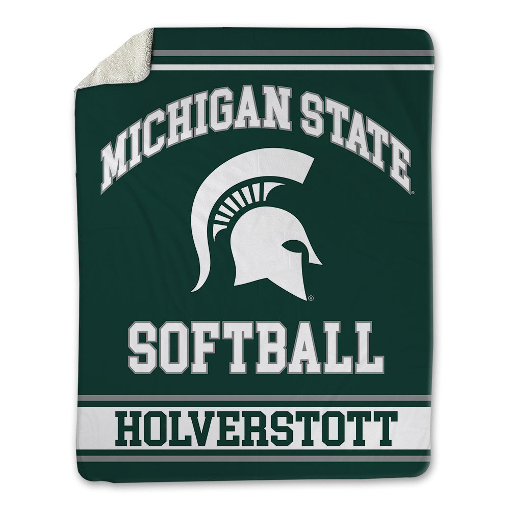 Michigan State - NCAA Softball : Sophie Holverstott - Blanket-0