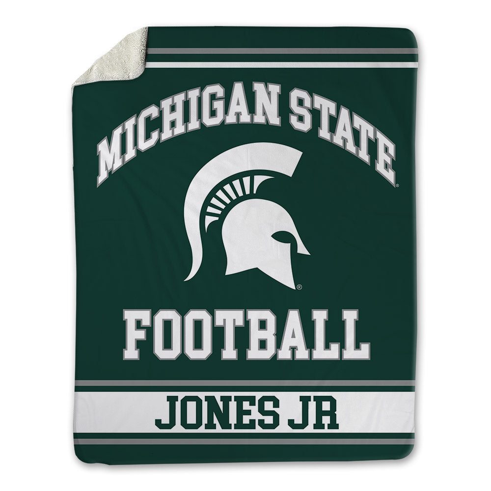 Michigan State - NCAA Football : Darrin Jones Jr - Blanket-0