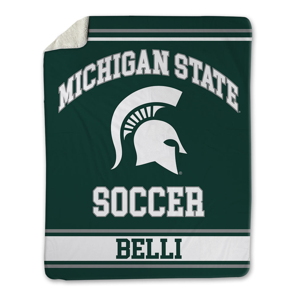 Michigan State - NCAA Women's Soccer : Julia Belli - Blanket-0