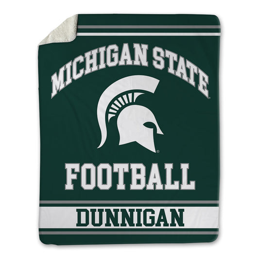 Michigan State - NCAA Football : Quindarius l Dunnigan - Blanket-0