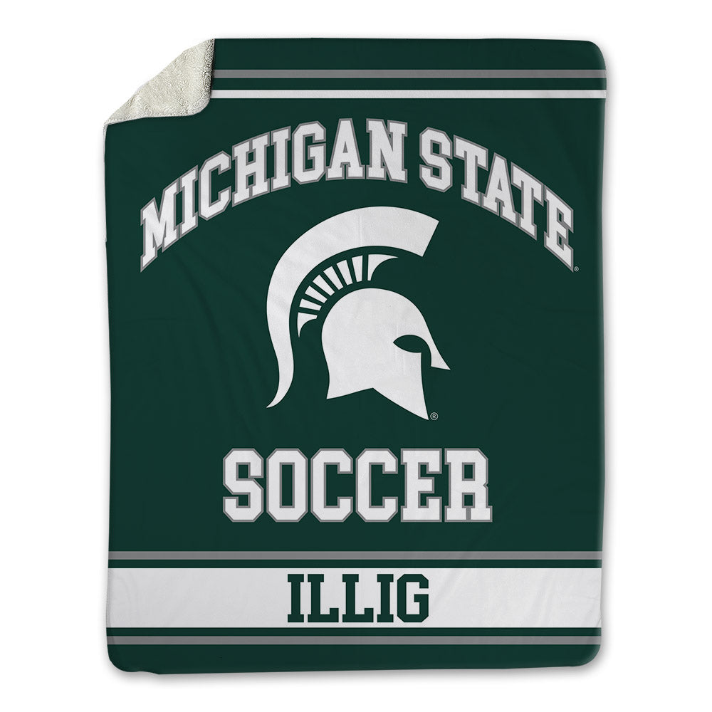 Michigan State - NCAA Women's Soccer : Maggie Illig - Blanket-0