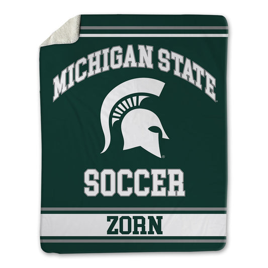 Michigan State - NCAA Women's Soccer : Kennedy Zorn - Blanket-0