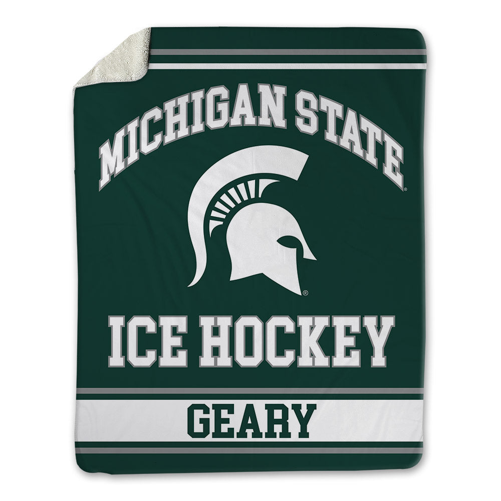 Michigan State - NCAA Men's Ice Hockey : Patrick Geary - Blanket-0