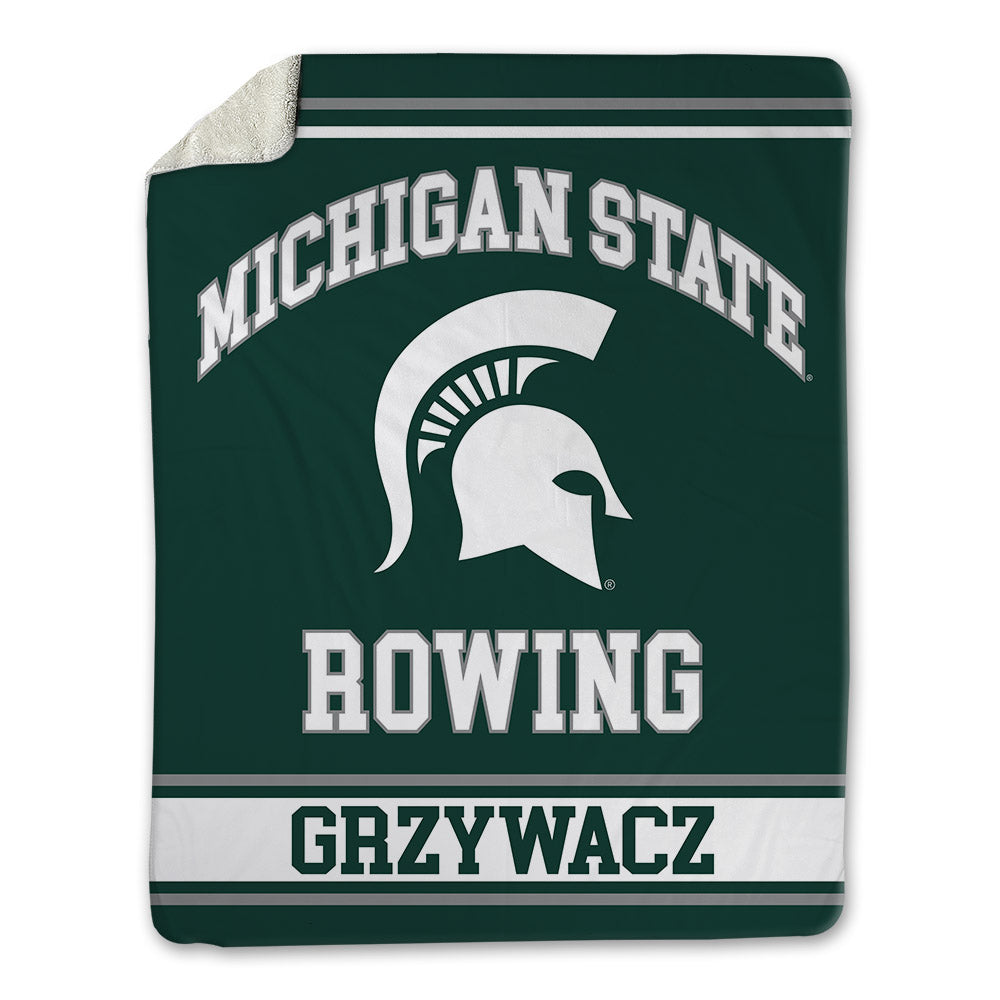 Michigan State - NCAA Women's Rowing : Megan Grzywacz - Blanket-0