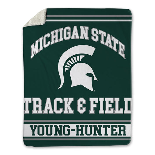 Michigan State - NCAA Women's Track & Field : Kelis Young-Hunter - Blanket-0