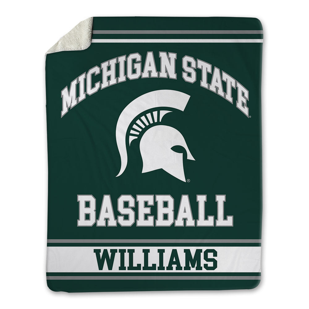 Michigan State - NCAA Baseball : Nicklas Williams - Blanket-0