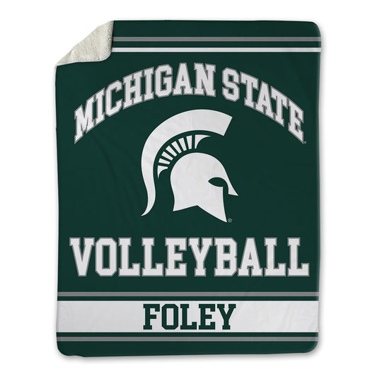 Michigan State - NCAA Women's Volleyball : Kayla Foley - Blanket-0