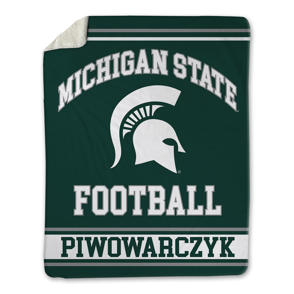 Michigan State - NCAA Football : Christopher Piwowarczyk - Blanket-0
