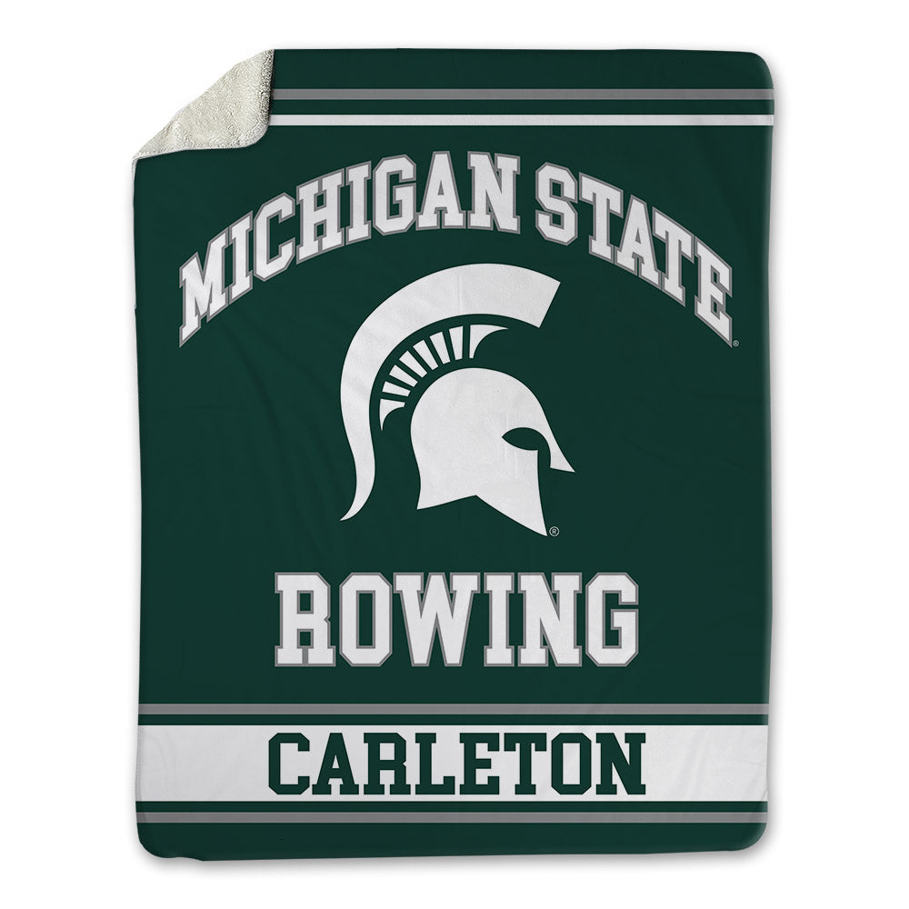 Michigan State - NCAA Women's Rowing : Adeline Carleton - Blanket-0
