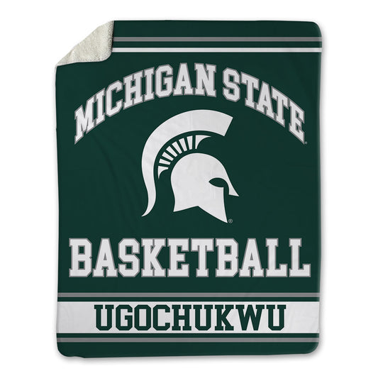 Michigan State - NCAA Men's Basketball : Divine-Collins Ugochukwu - Blanket-0