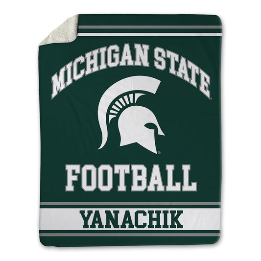 Michigan State - NCAA Football : Jack Yanachik - Blanket-0
