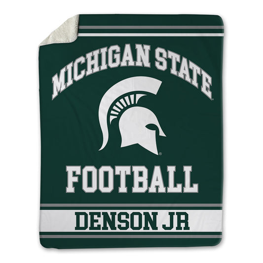 Michigan State - NCAA Football : Justin Denson Jr - Blanket-0