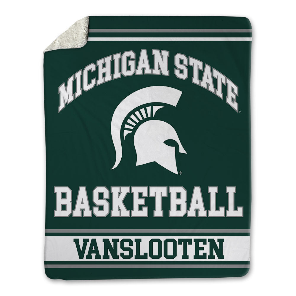 Michigan State - NCAA Women's Basketball : Grace VanSlooten - Blanket-0