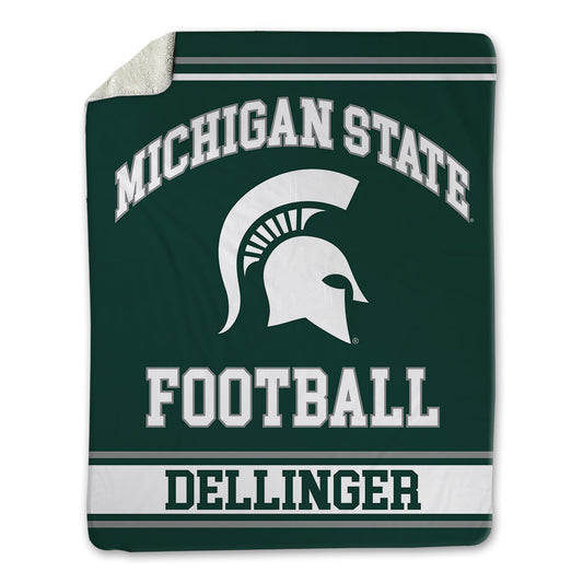 Michigan State - NCAA Football : Cole Dellinger - Blanket-0