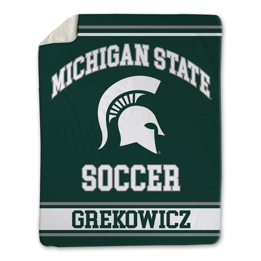 Michigan State - NCAA Men's Soccer : Jake Grekowicz - Blanket-0