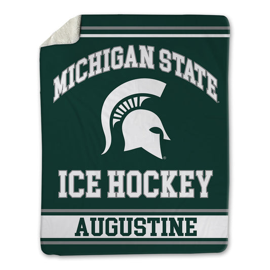 Michigan State - NCAA Men's Ice Hockey : Trey Augustine - Blanket-0
