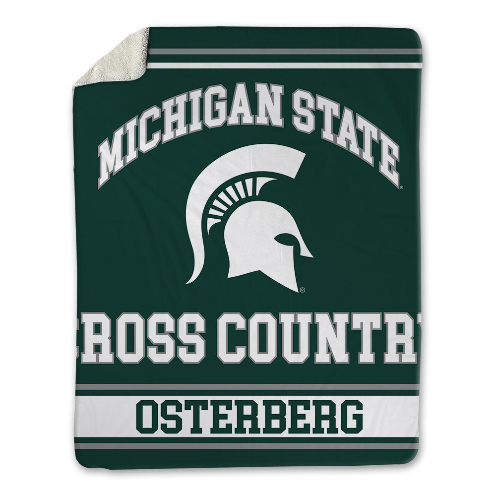 Michigan State - NCAA Women's Cross Country : Madison Osterberg - Blanket-0