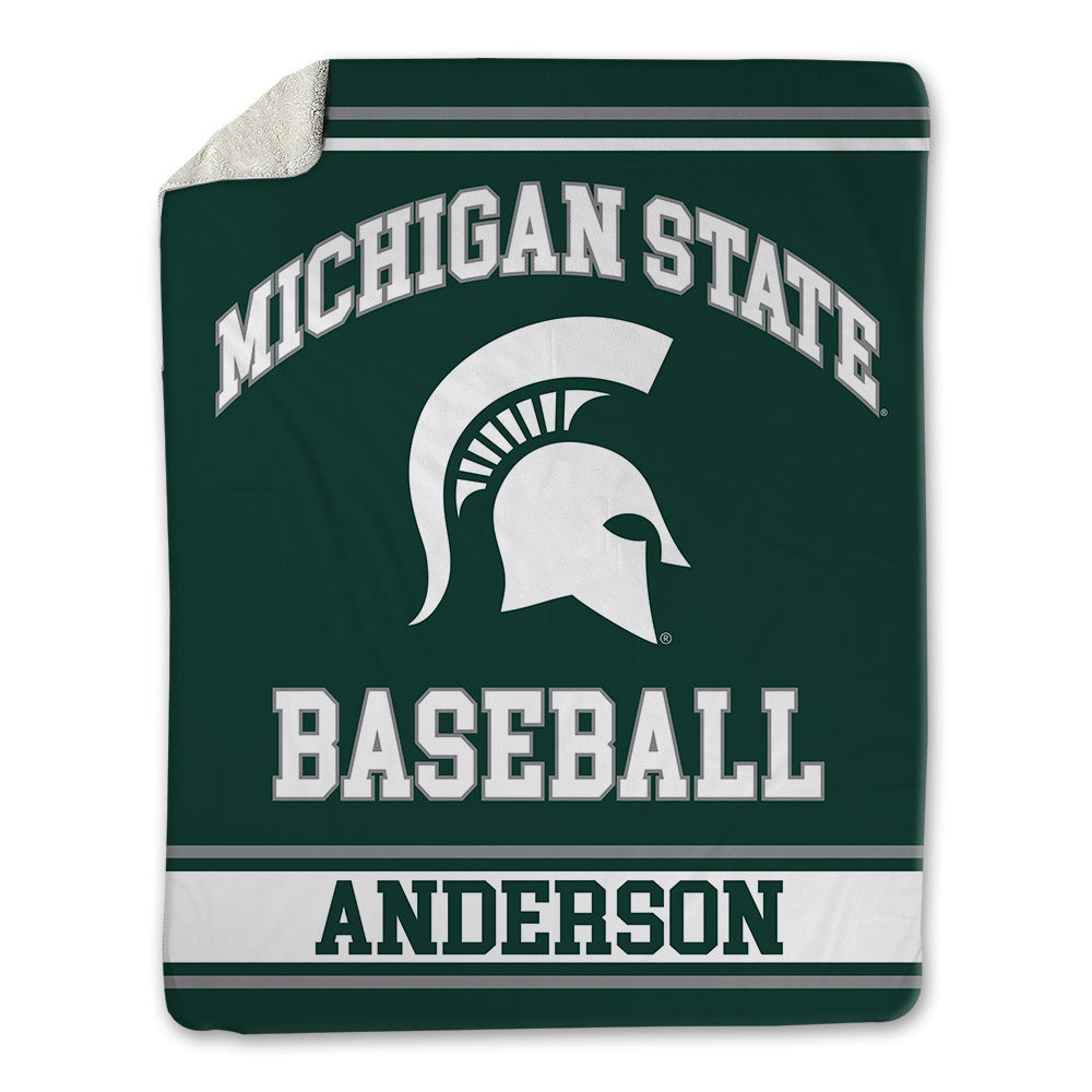 Michigan State - NCAA Baseball : Jacob Anderson - Blanket-0