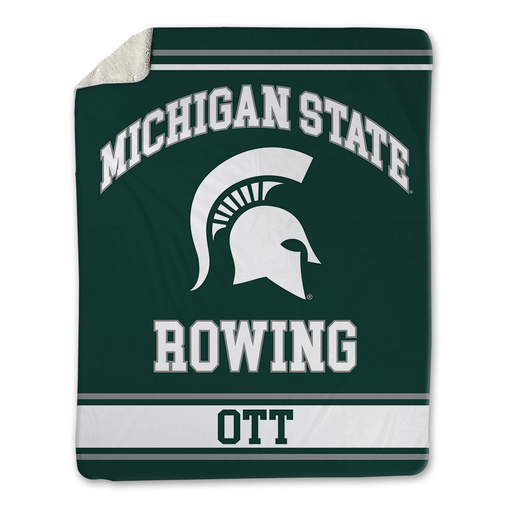 Michigan State - NCAA Women's Rowing : Madison Ott - Blanket-0