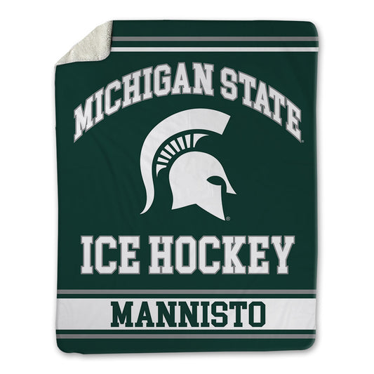 Michigan State - NCAA Men's Ice Hockey : Tommi Mannisto - Blanket-0