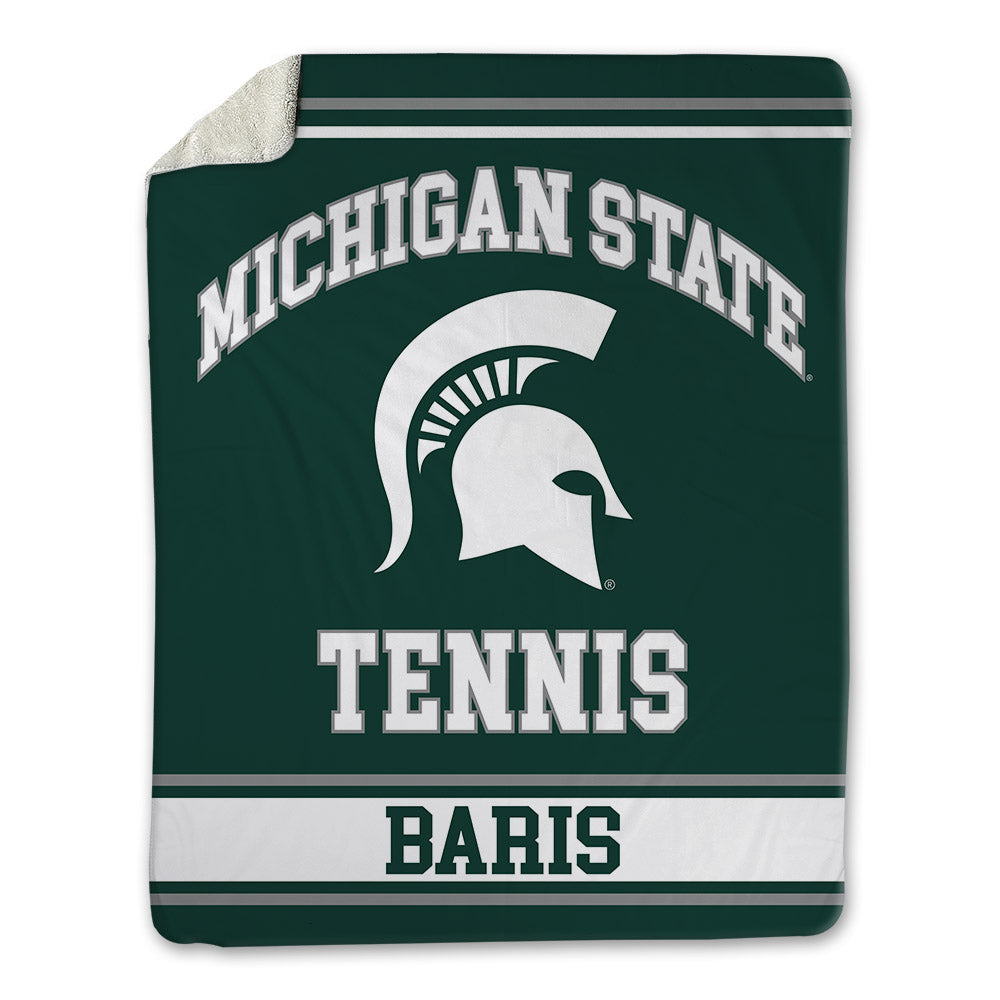 Michigan State - NCAA Men's Tennis : Ozan Baris - Blanket-0