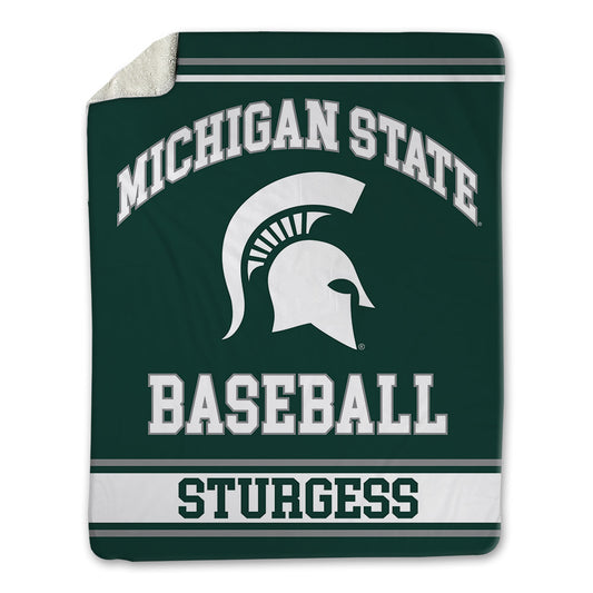 Michigan State - NCAA Baseball : Isaac Sturgess - Blanket-0