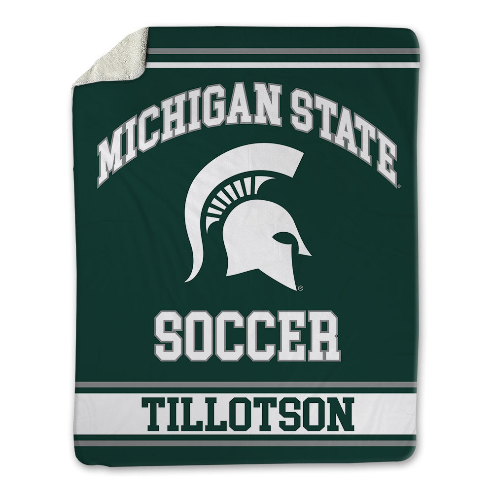 Michigan State - NCAA Women's Soccer : Remini Tillotson - Blanket-0
