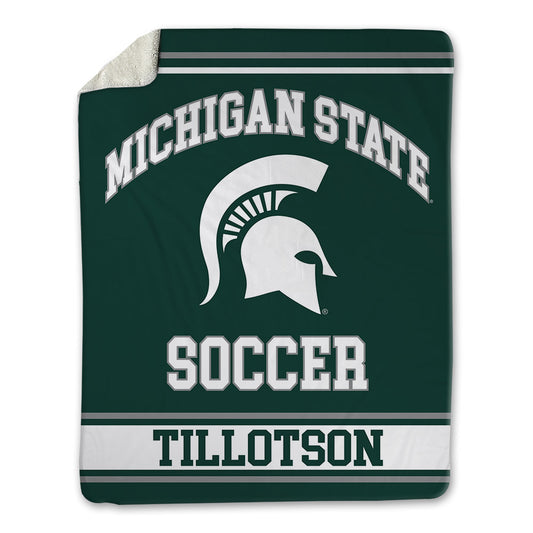 Michigan State - NCAA Women's Soccer : Remini Tillotson - Blanket-0