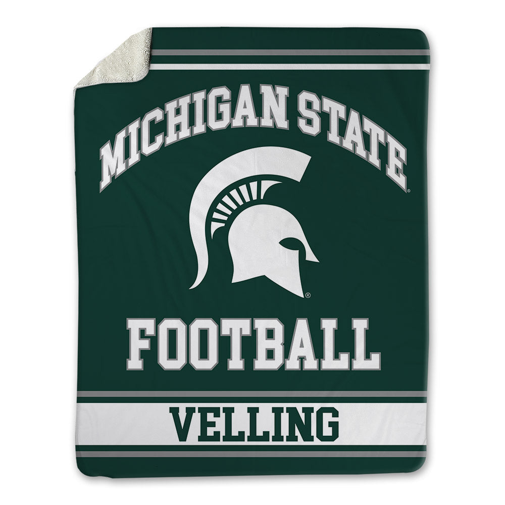 Michigan State - NCAA Football : Jack Velling - Blanket-0
