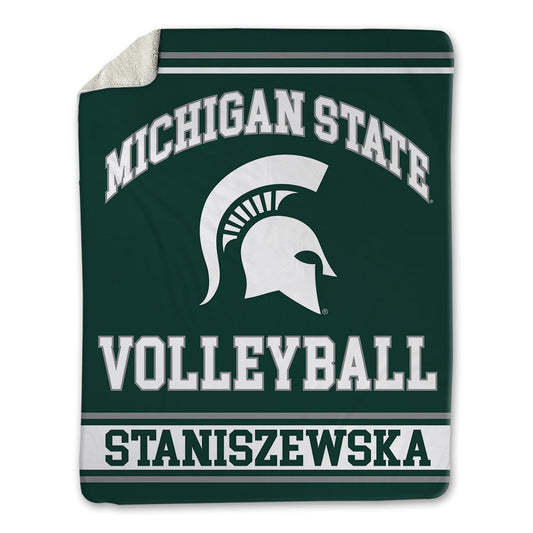Michigan State - NCAA Women's Volleyball : Karolina Staniszewska - Blanket-0
