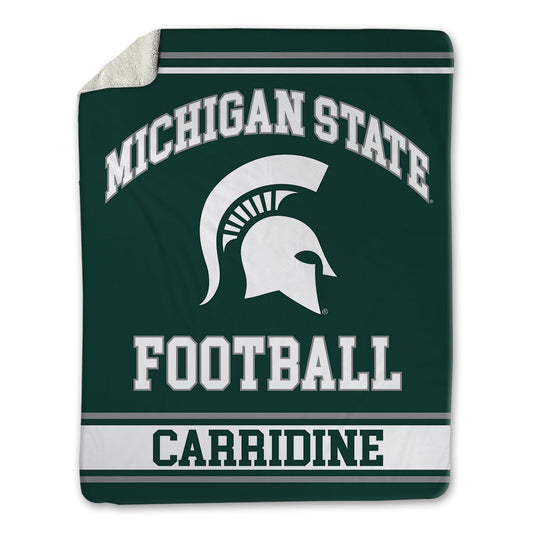 Michigan State - NCAA Football : Atticus Carridine - Blanket-0